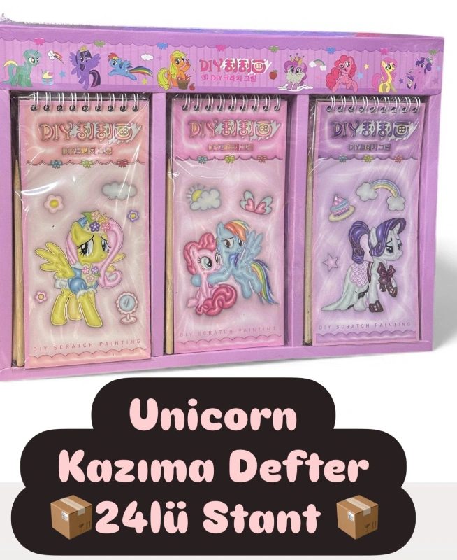 UNİCORN PONY KAZIMA TREND MODEL / 24LÜ PAKET